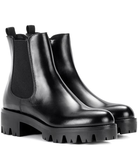 prada snow.boot|Prada chelsea ankle boots.